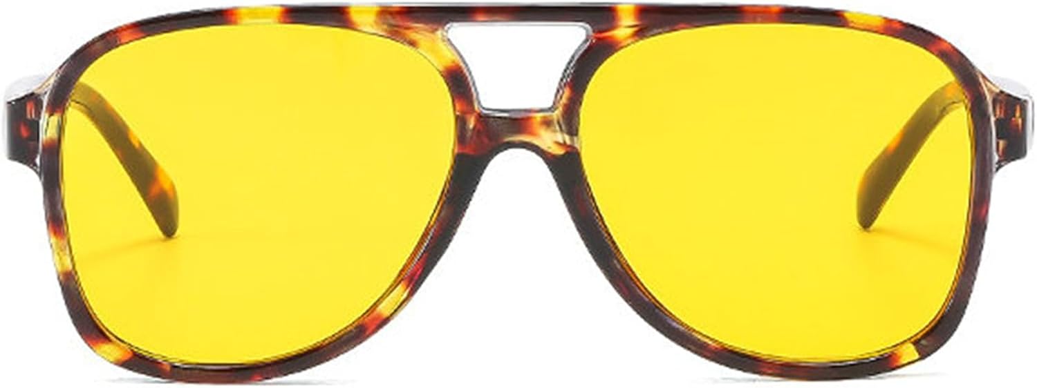 

Willochra Модные женские солнцезащитные очки-пилот большого размера в стиле ретро для мужчин, черные очки с защитой от УФ-излучения UV400, трендовые очки для вождения, C4