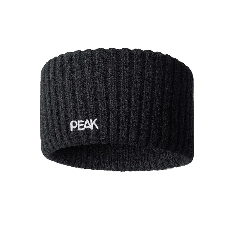 Повязка для волос акриловая теплая PEAK черная