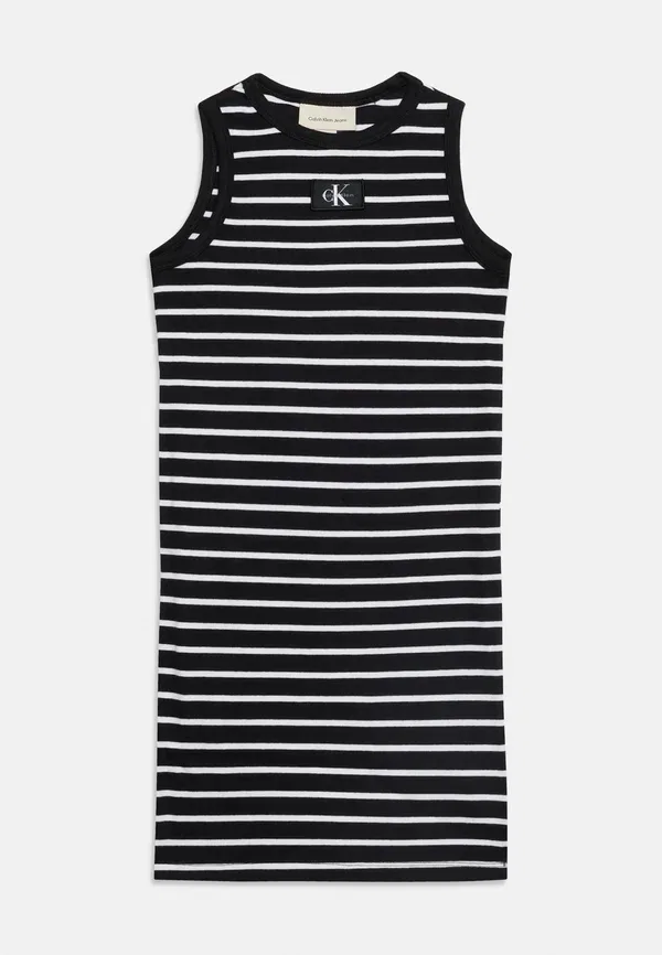 Платье-джерси мини-танк Calvin Klein Jeans, черный — фото 3