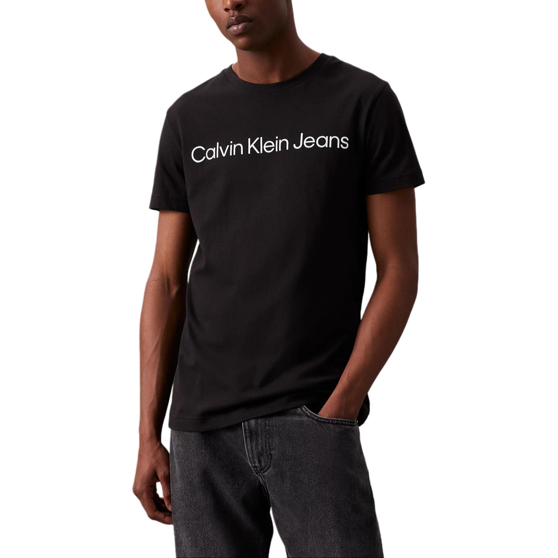 Футболка CALVIN KLEIN европейская версия мужская черная — фото 2