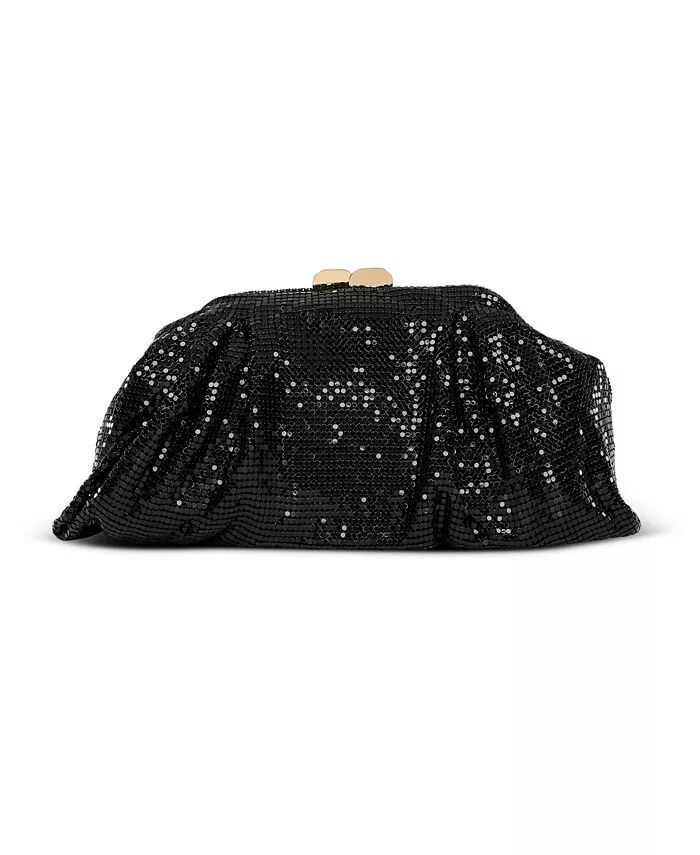 

Женский клатч Jordan Double Pin Pleated Metal Mesh Pouch Jewel Badgley Mischka, черный