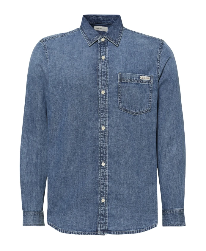 

Классическая повседневная рубашка Calvin Klein Jeans, синий