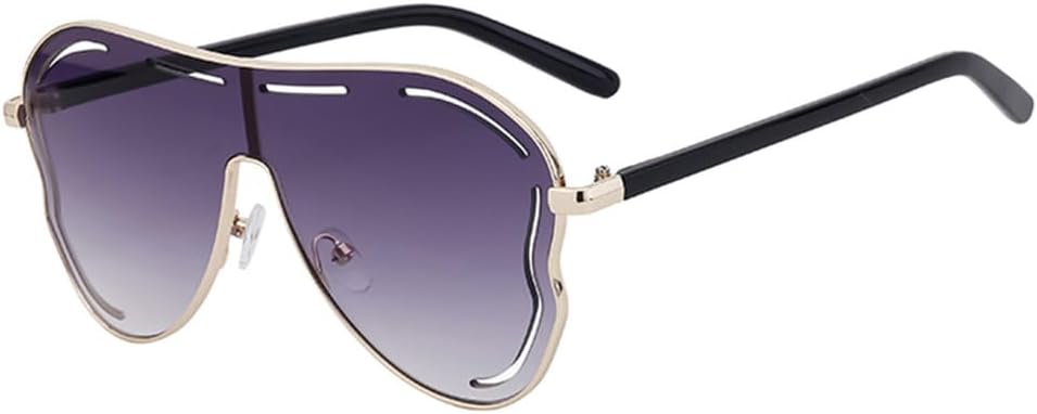 

Крупные квадратные солнцезащитные очки-щитки для женщин, большая оправа, модель «бабочка», цельные солнцезащитные очки для женщин, защита от ультрафиолета UV400 WNCKSQ, Doublegray