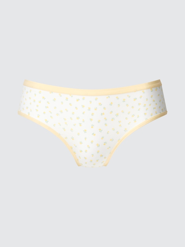 

Трусы с низкой посадкой с цветочным принтом Uniqlo, 01 off white
