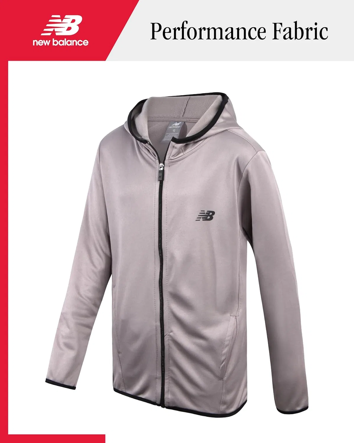 Детский спортивный костюм New Balance, 2 предмета, серый — фото 3