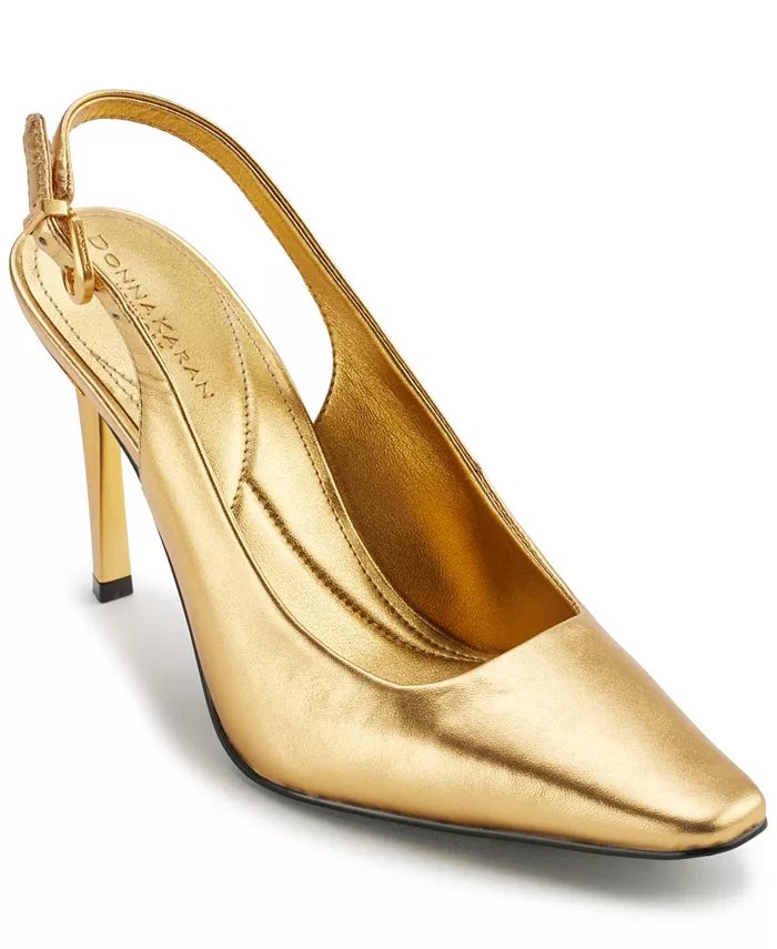 Женские туфли-лодочки Sadrina II Slingback Donna Karan New York, золотой
