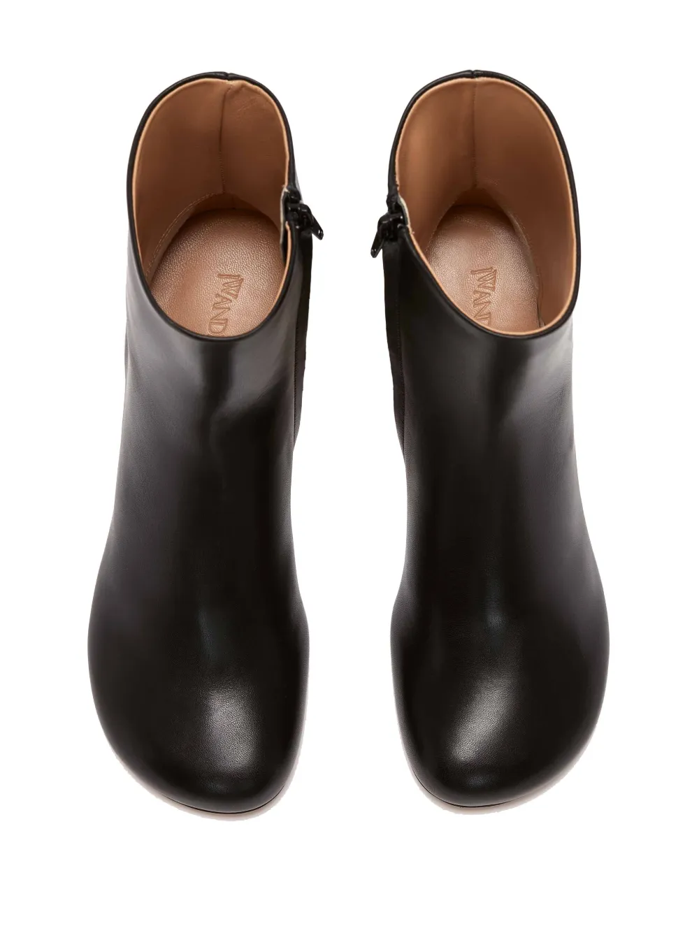 Ботильоны на скульптурном каблуке JW ANDERSON, черный — фото 4
