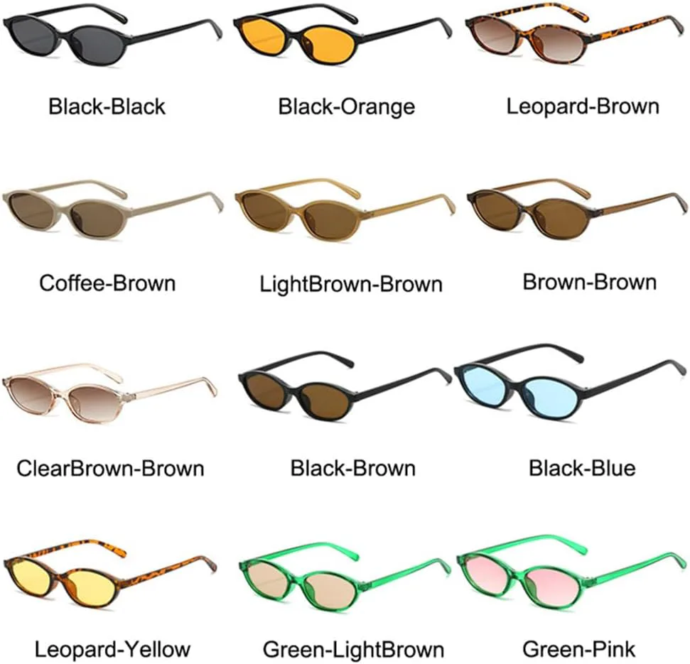 

Солнцезащитные очки UV400 - желейного цвета, маленькая оправа, для женщин и мужчин, для бега и занятий спортом на открытом воздухе generic, Clearbrown-brown