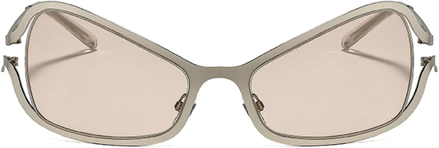 

Солнцезащитные очки «кошачий глаз» для женщин, модель 2025, роскошные металлические солнцезащитные очки в винтажном стиле, защита от ультрафиолета UV400 mincl, C1