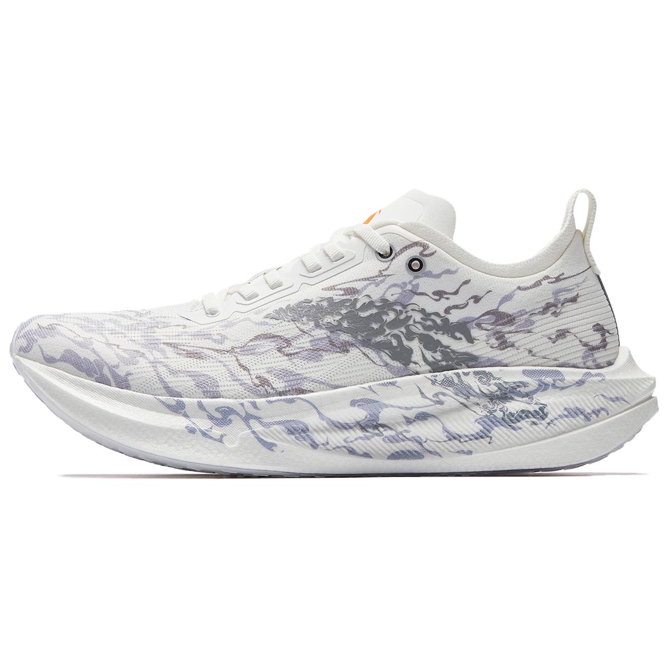 

ANTA Низкие кроссовки Shock Absorbers Rebound Abrasion Resistant Breathable для бега мужские Papyrus White/Pigeon Gray