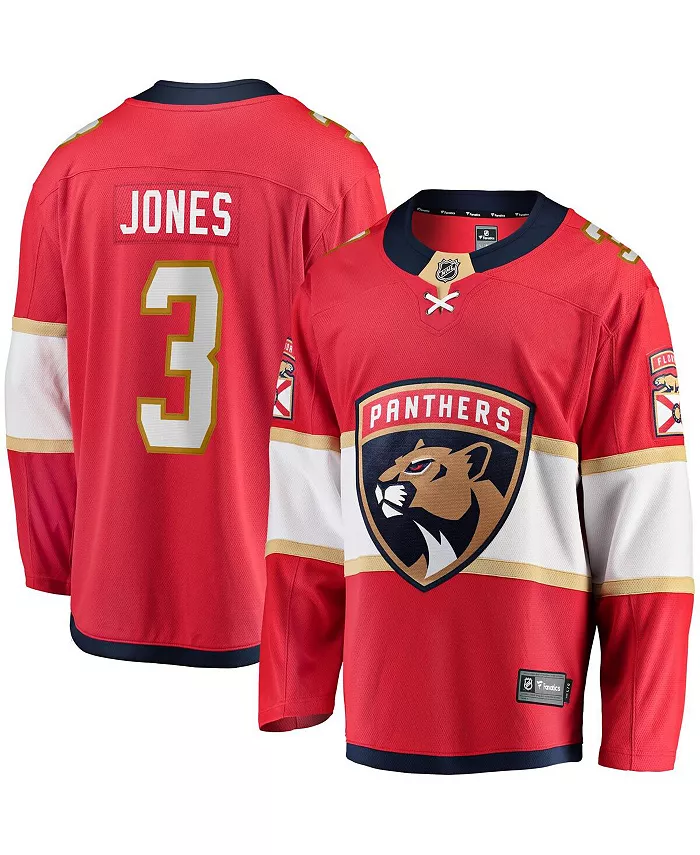 

Мужская домашняя джерси Florida Panthers Breakaway Сета Джонса в красном цвете Fanatics
