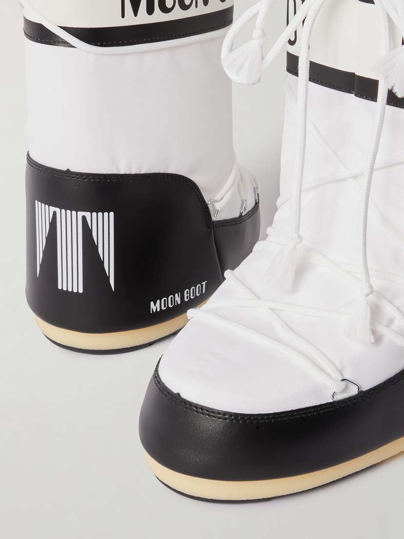 Зимние ботинки Icon из искусственной кожи и ракушек Moon Boot, белый — фото 4