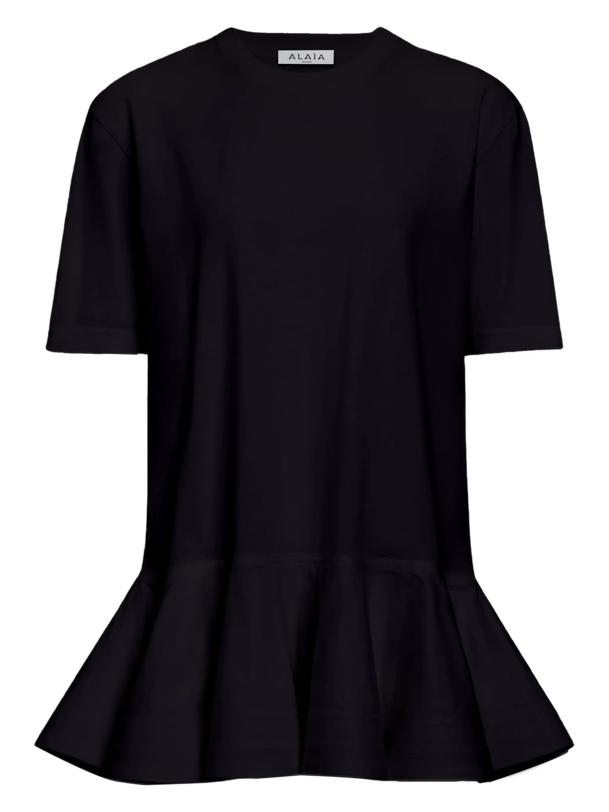 

Футболка с баской Alaïa, черный