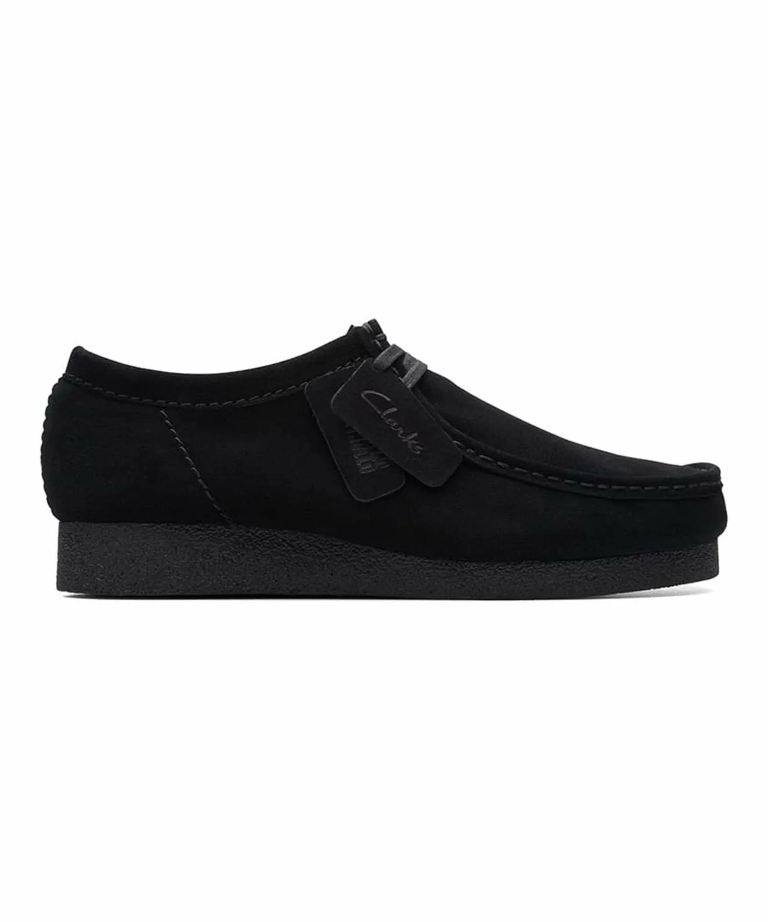 Повседневные черные кроссовки 619J Wallabee EVO WP Clarks, black — фото 3