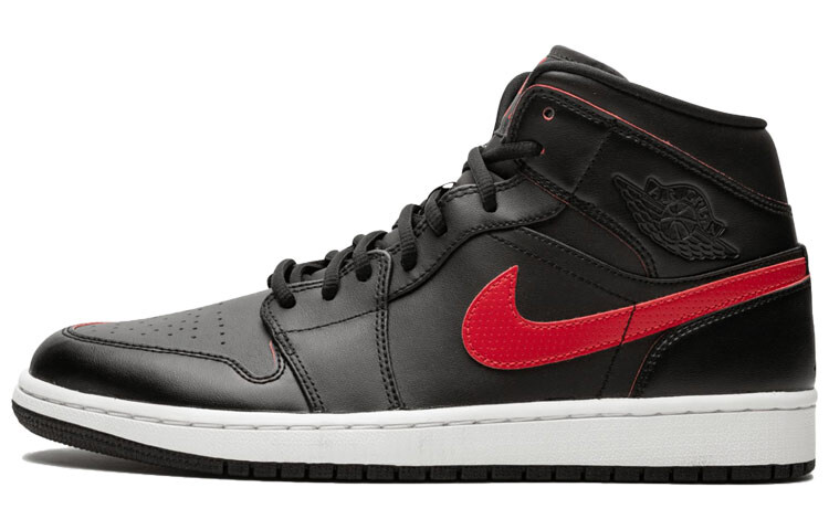 

Кроссовки JORDAN 1 Retro Mid Black Team Red