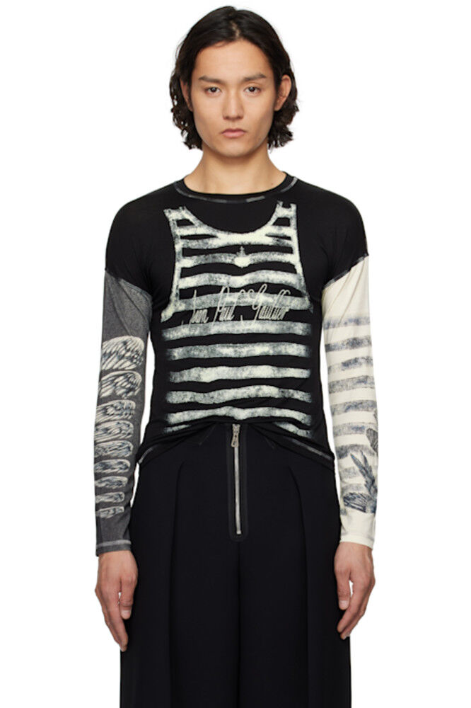 

Черная футболка «The Tattoo Top» Jean Paul Gaultier