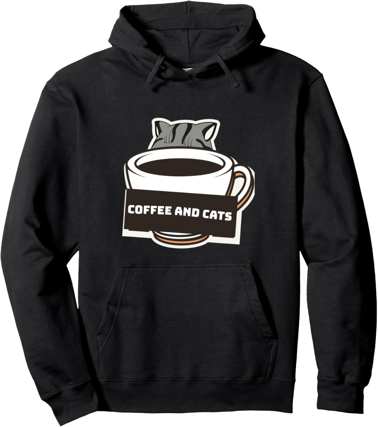 

Худи Behind The Mug Cat Coffee Mr. Goodvibez, черный