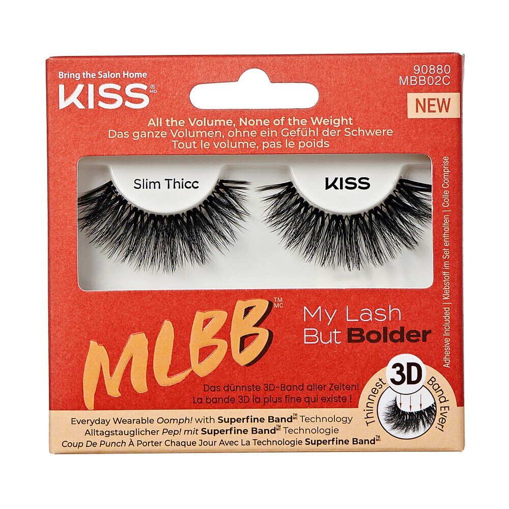 

Mbb02h1 тонкие накладные ресницы Kiss My Lash But Bolder, 1 пара