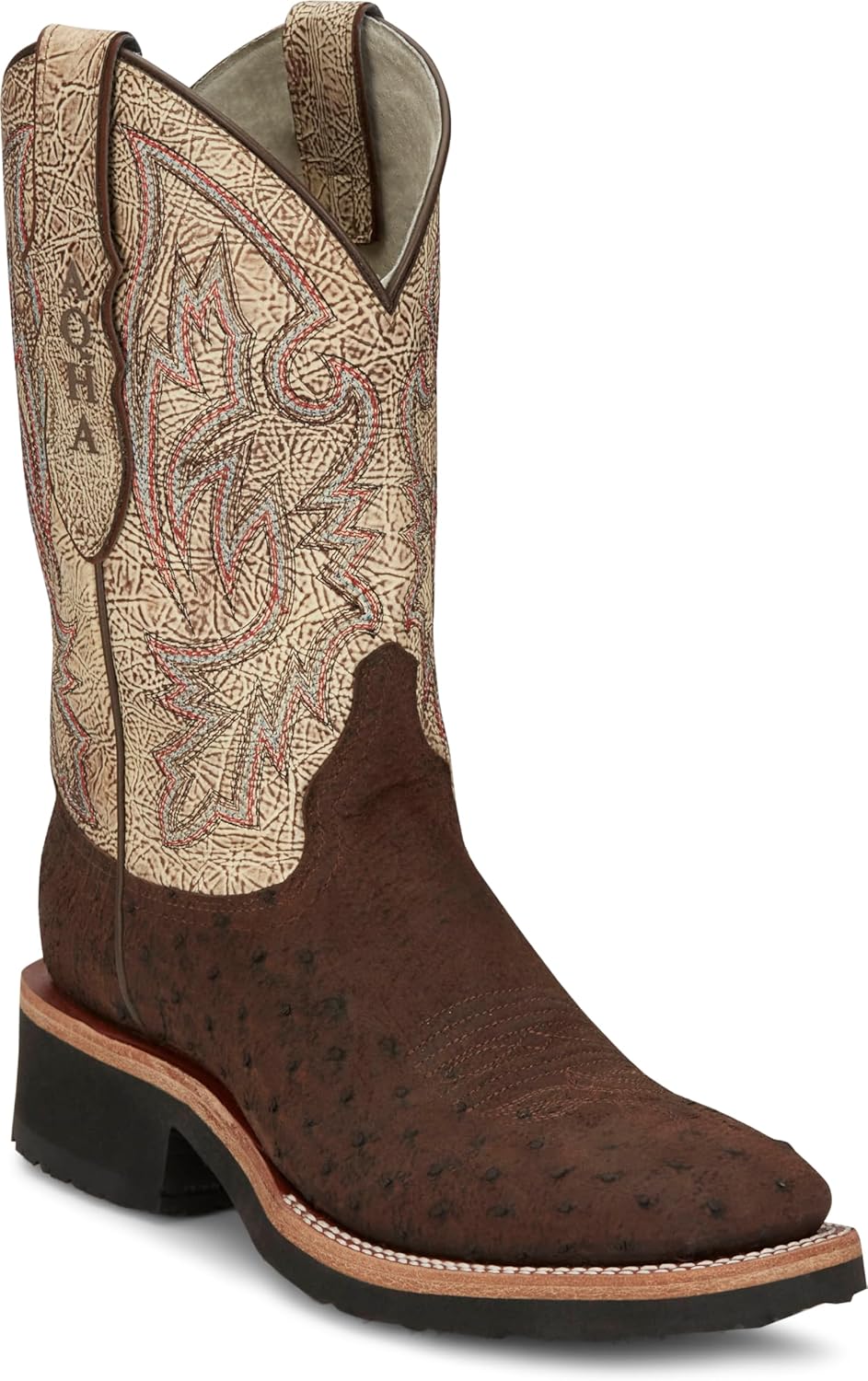 

Мужские вестерн-ботинки Justin Peppy San Badger - натуральная кожа, прочные, комфортная посадка, идеально подходят для родео и работы на ранчо, Kango Tobac