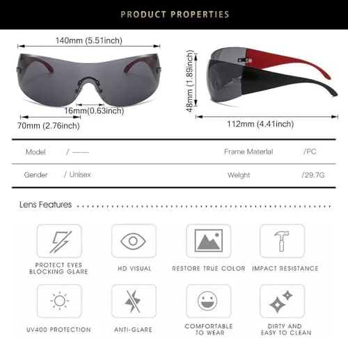 

Модные солнцезащитные очки 2027 года для женщин и мужчин: безободковые солнцезащитные очки с обтекаемой формой, цельные солнцезащитные очки в стиле хип-хоп MTZJH, C3