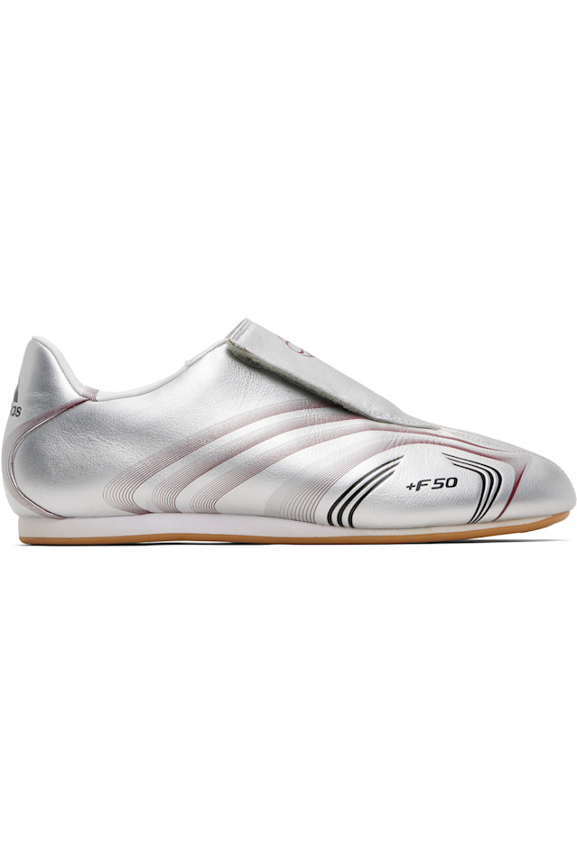 

Adidas Originals Эксклюзивные серебристые кроссовки для тхэквондо Ssense F50