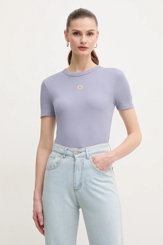 

Футболка Calvin Klein Jeans, фиолетовый