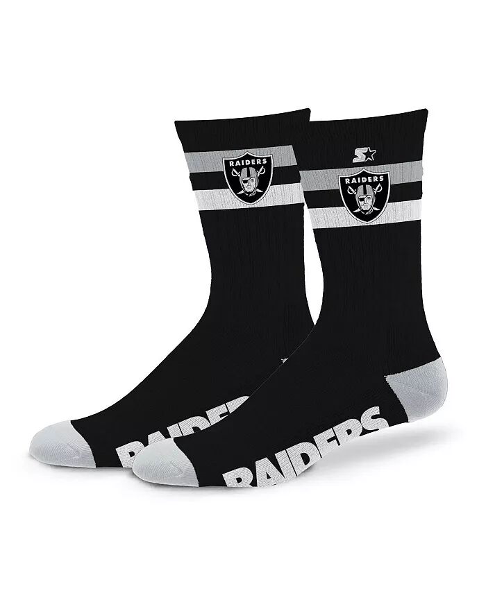 

Мужские и женские носки Las Vegas Raiders Team Color с двумя полосками Starter
