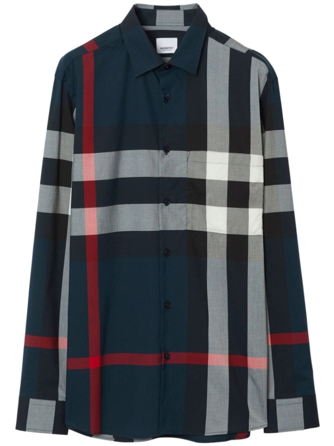 

Burberry рубашка в клетку, синий