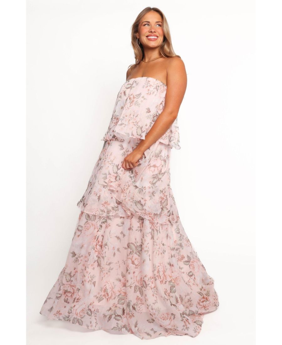 

Женское длинное платье без бретелей Bloom Petal and Pup, Floral