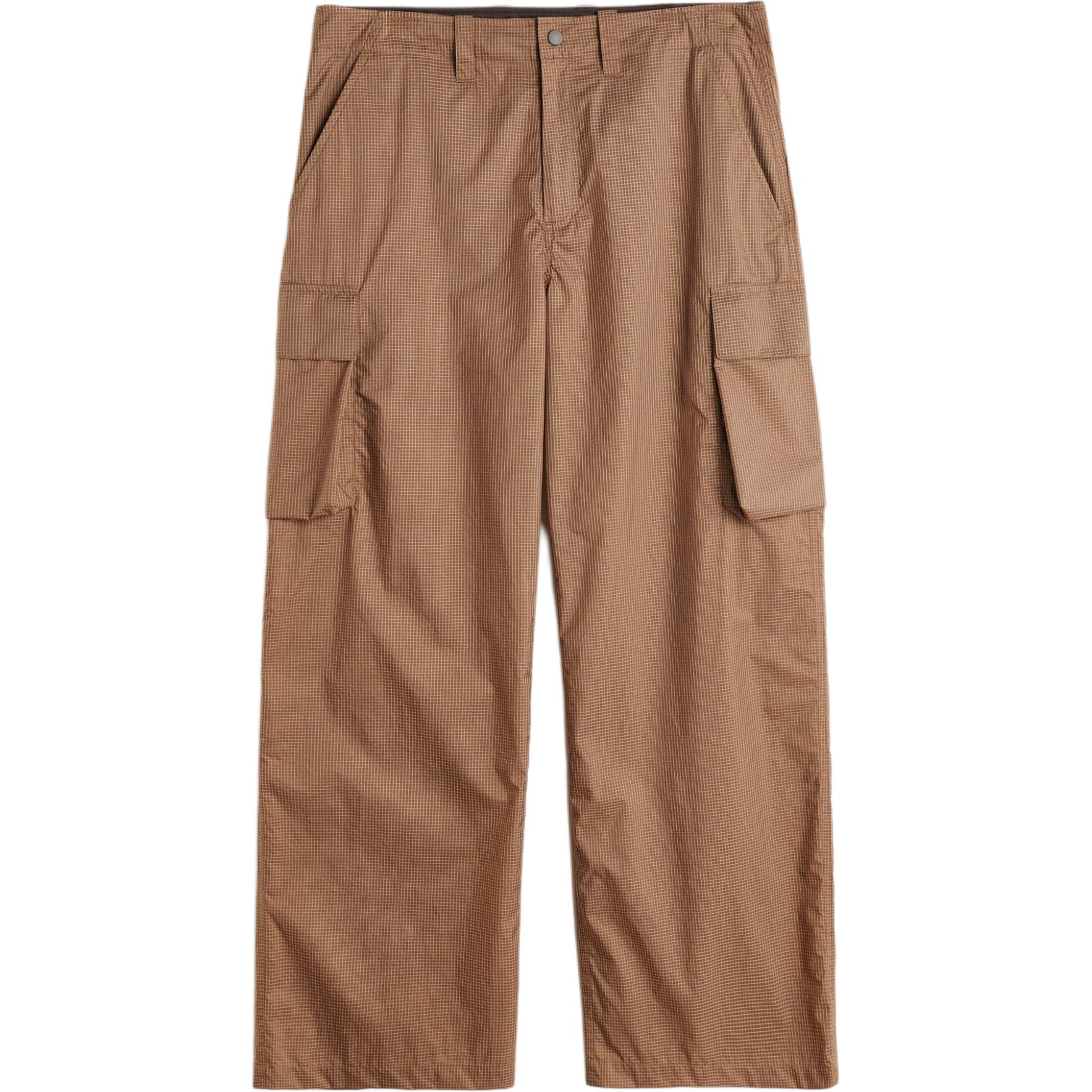 

Рипстоп прямые карго брюки OUR LEGACY, красный кофе