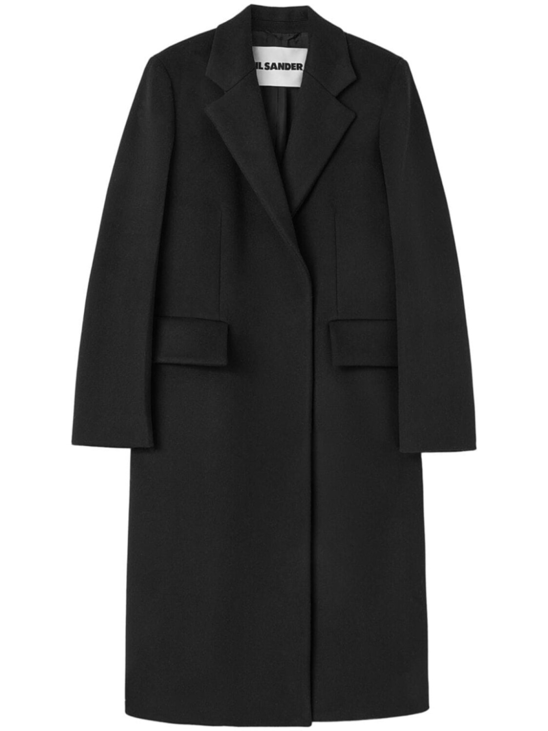 

Jil Sander шерстяное двубортное пальто, черный