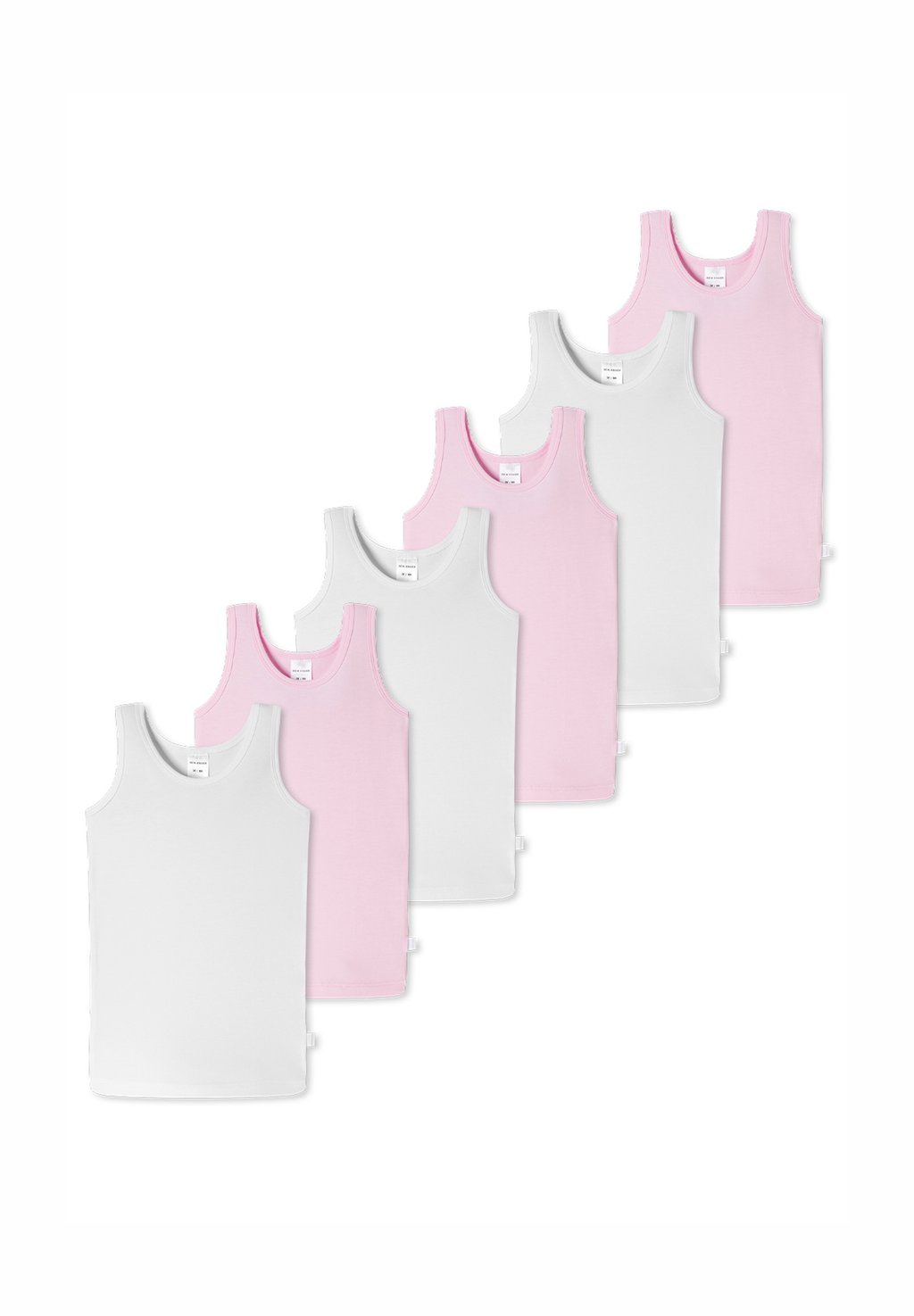 

Нижняя рубашка 6ER PACK Schiesser, цвет Weiß Rosa