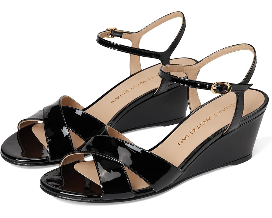 Туфли Stuart Weitzman Dayna Demi Wedge, черный