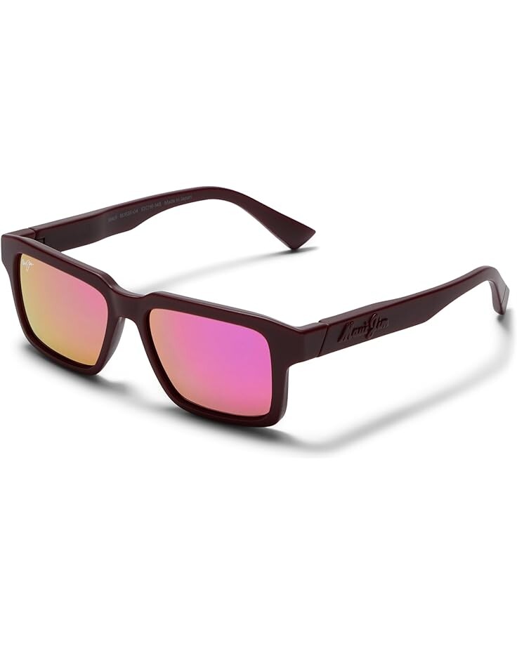 

Солнцезащитные очки Maui Jim Kahiko, цвет Matte Burgundy/Maui Sunrise Polarized
