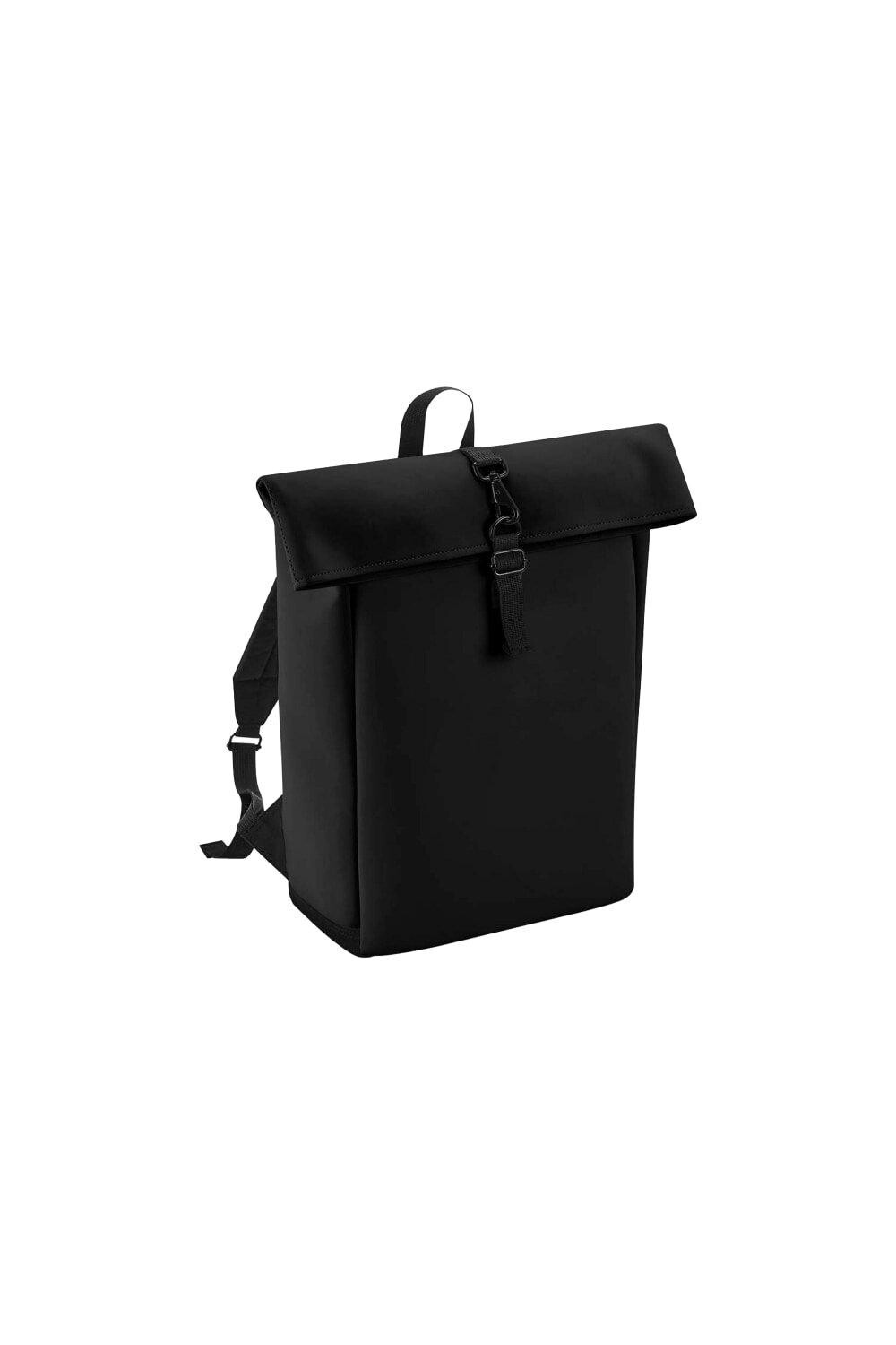 

Рюкзак из искусственной кожи с рулонным верхом Bagbase, черный