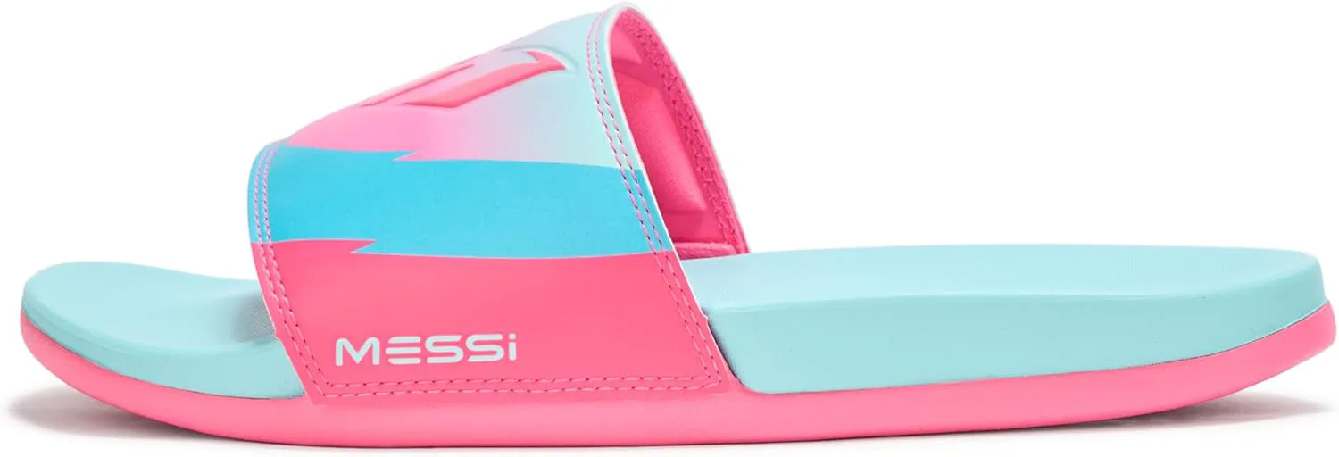Шлепанцы Adidas unisex-adult Adilette Comfort Messi, розовый — фото 2