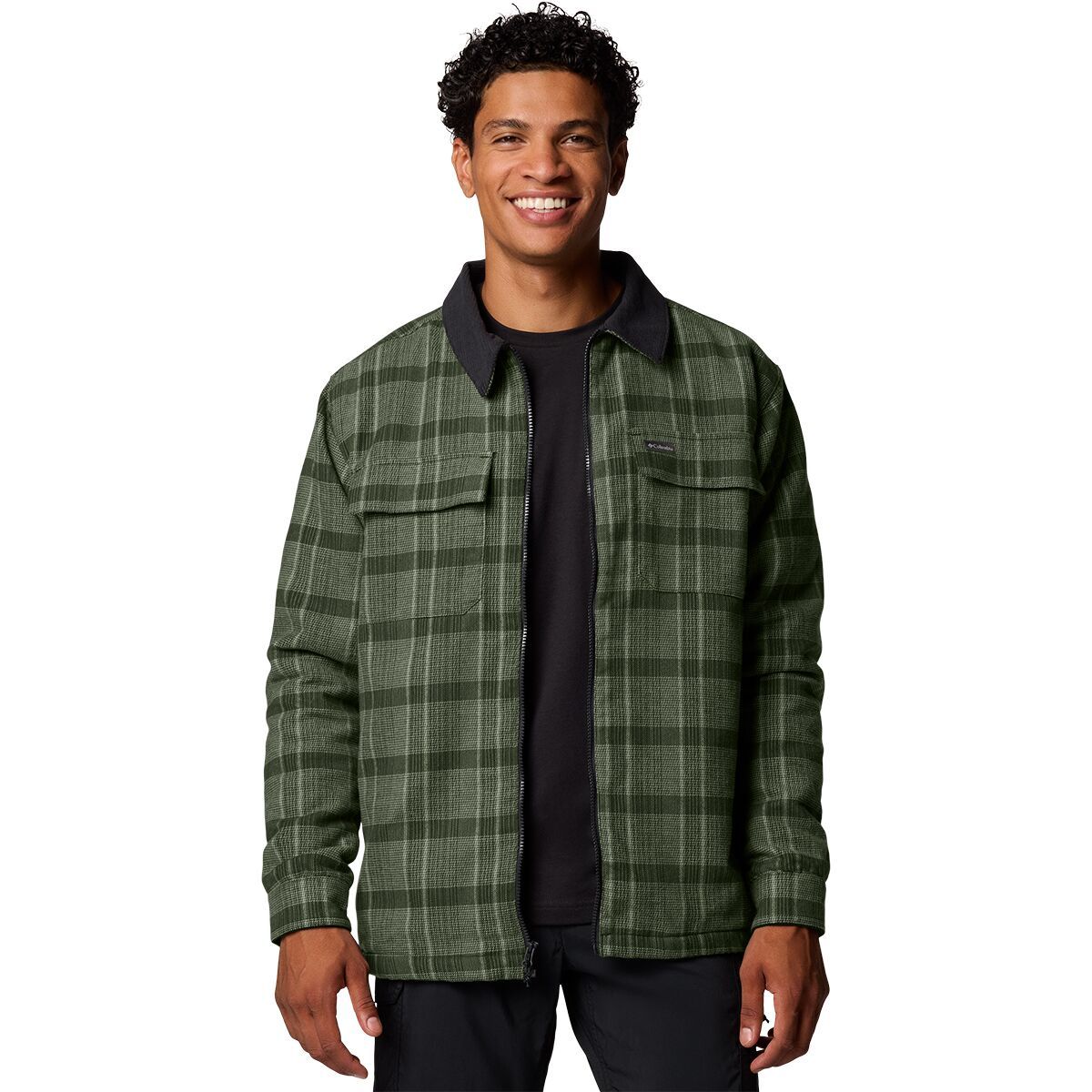 

Плотная рубашка-куртка Pitchstone Columbia, цвет greenscape boro plaid