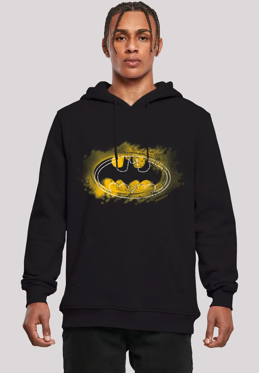 

F4NT4STIC Толстовка "DC Comics Batman Spray Logo", мужская, премиальный товар, приталенный крой, толстовка с принтом, черный