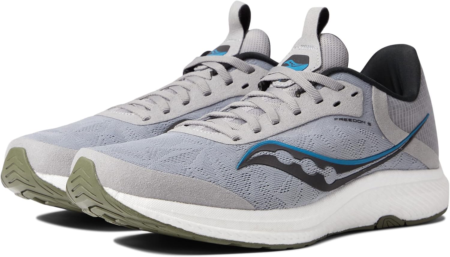 Мужские кроссовки Saucony Freedom 5, Alloy/Topaz — фото 2