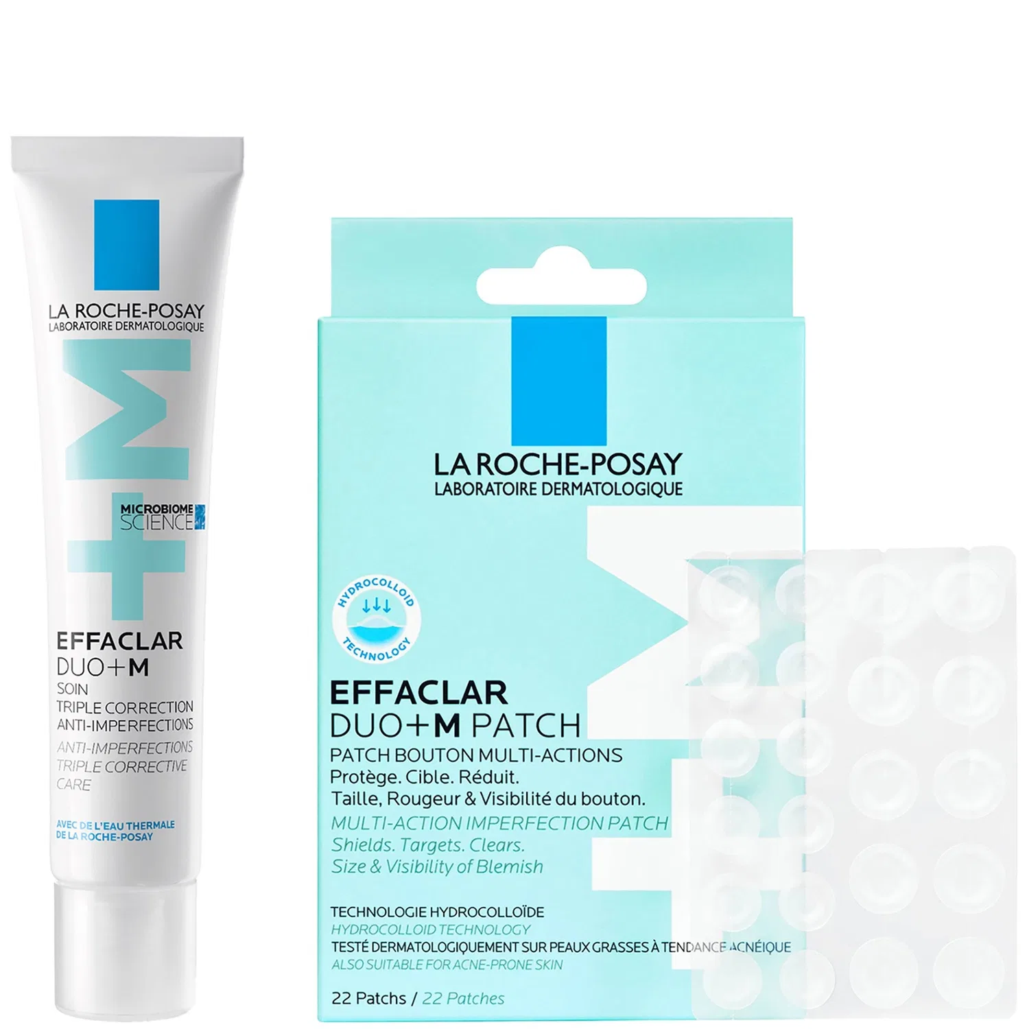Набор La Roche-Posay — Anti-Breakout sos duo bundle: средство Effaclar и пластыри , 40 мл