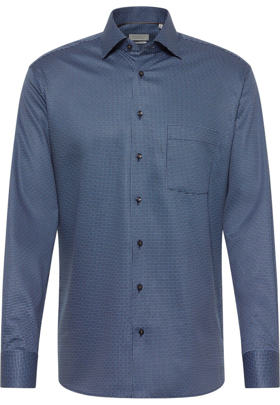 

Рубашка делового покроя Regular Fit ETERNA, темно-синий