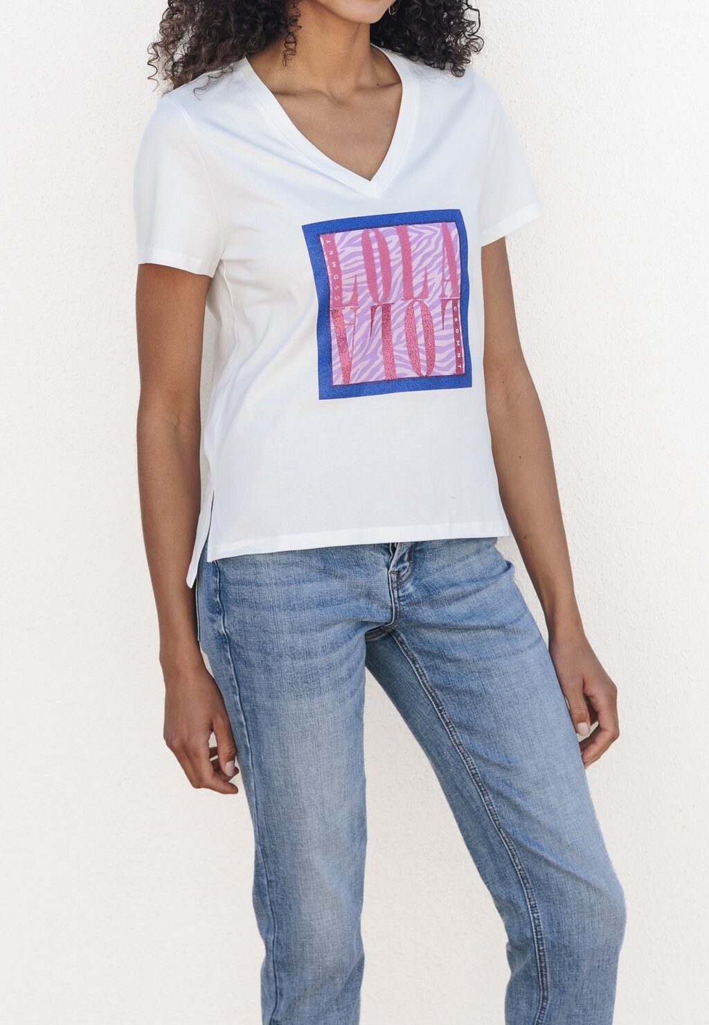 

Футболка с принтом LOLA CASADEMUNT T-SHIRT LOLA CASADEMUNT, белый