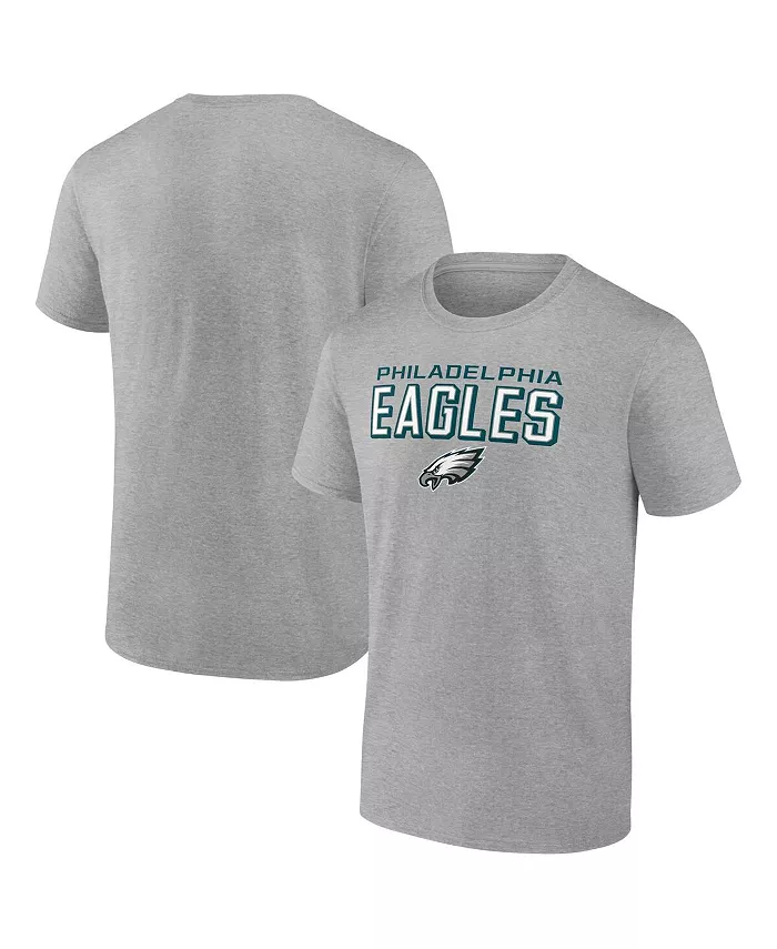

Мужская футболка Philadelphia Eagles Swagger цвета «Хизер-серый» Fanatics Mto Label