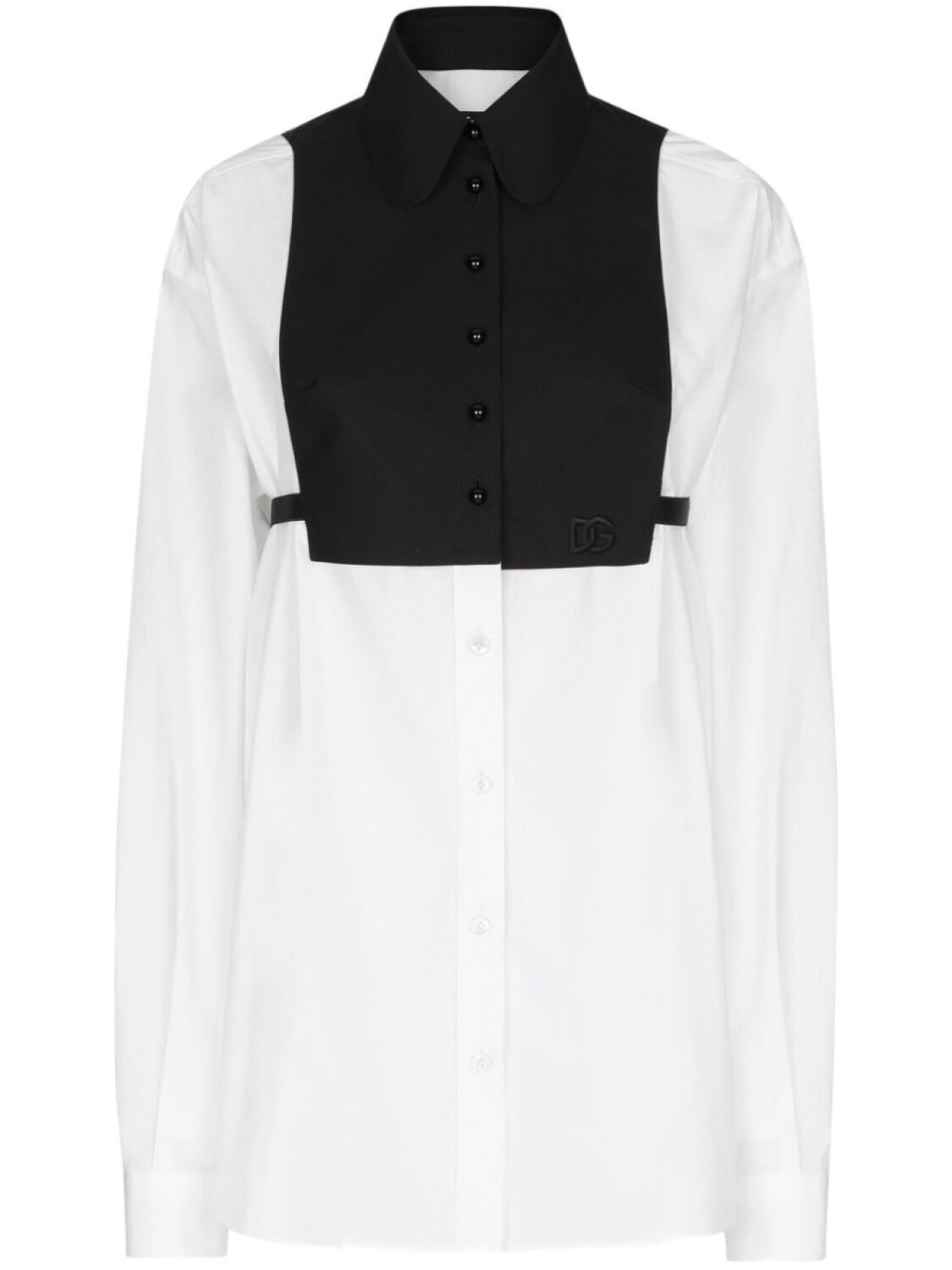 

Dolce & Gabbana рубашка оверсайз с манишкой, белый