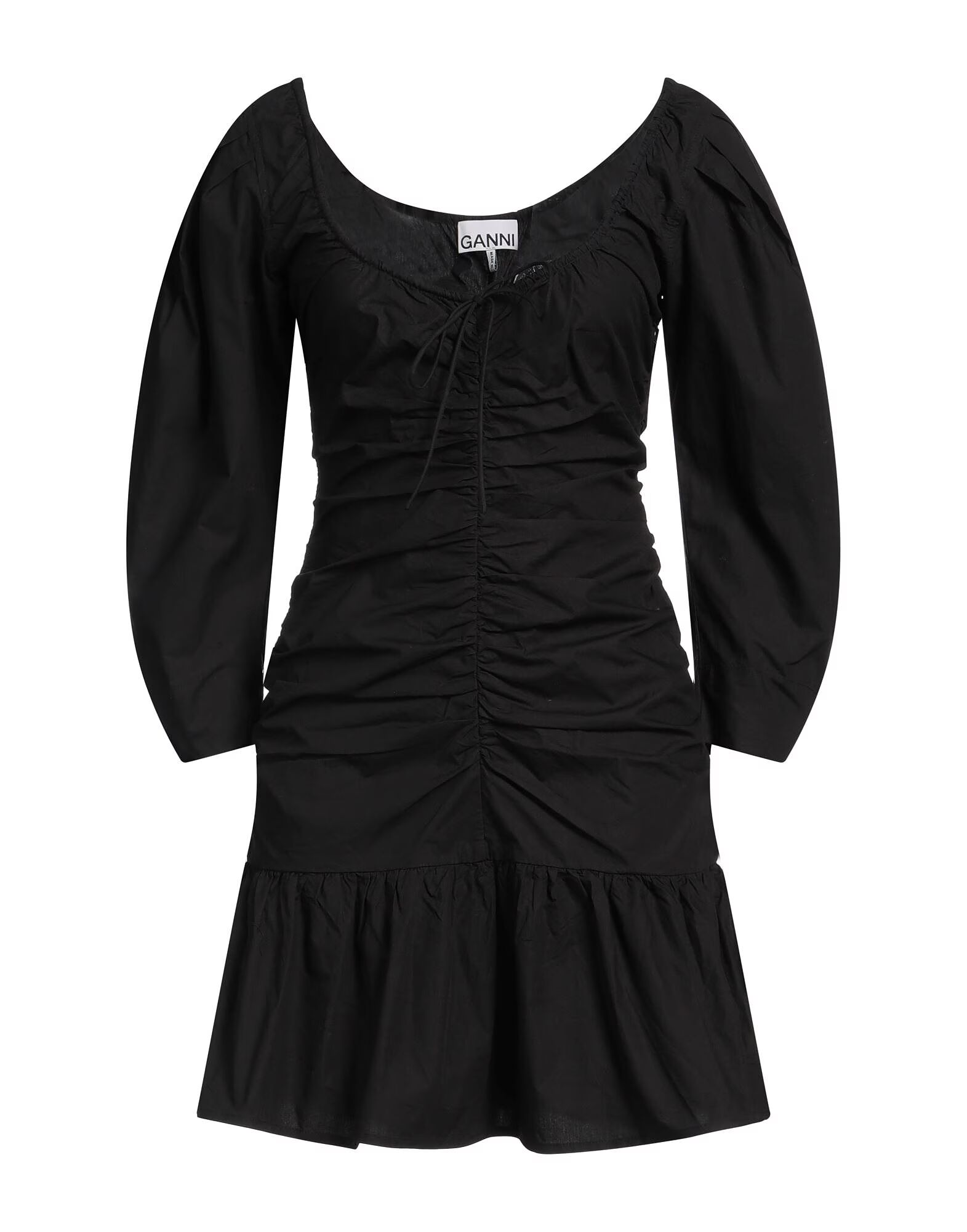 

Мини-платье Ganni, черный