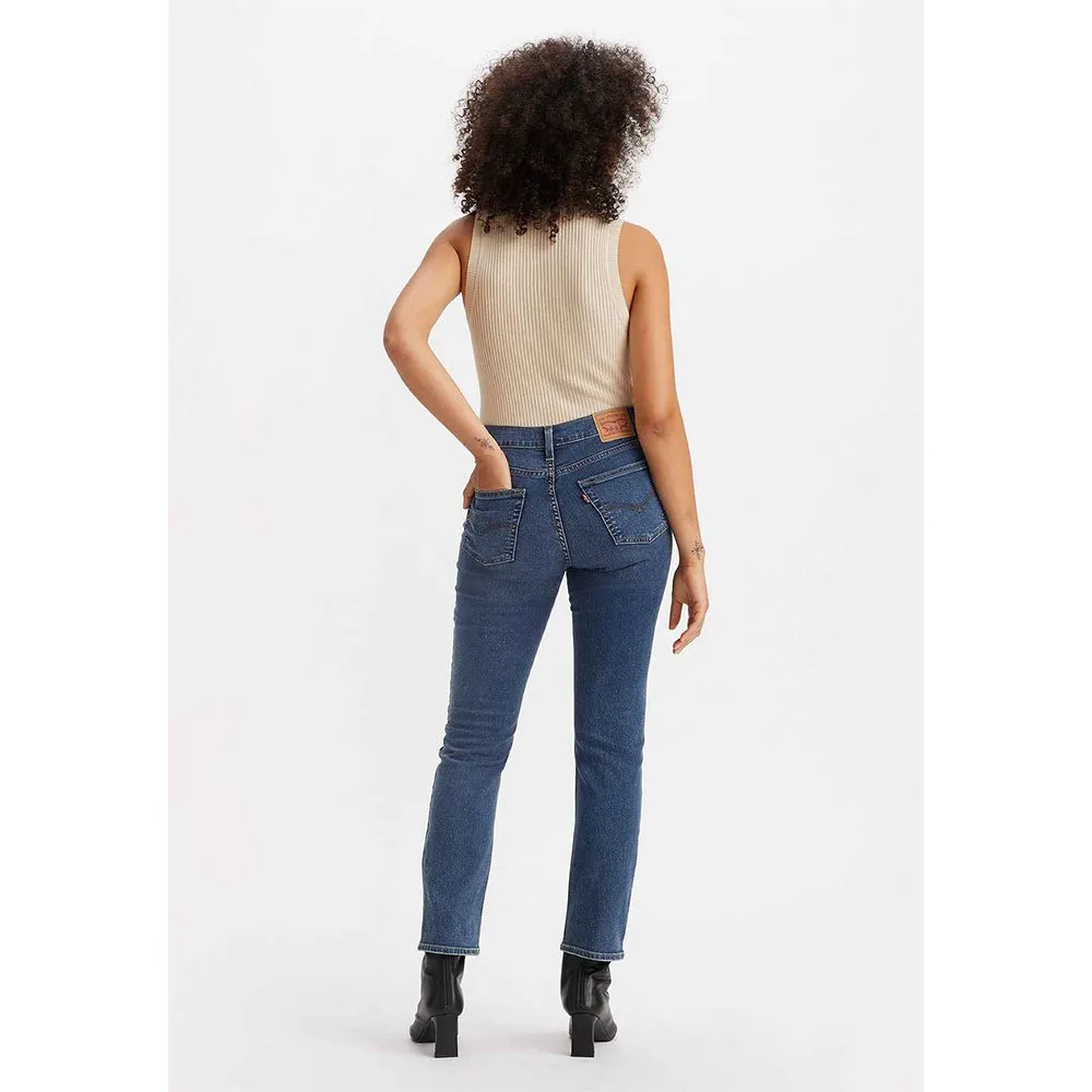 Джинсы Levi's 724 Straight high waist, синий — фото 2
