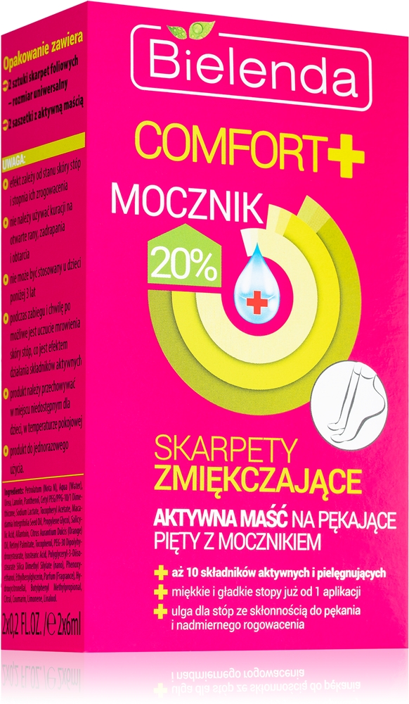 

Смягчающее средство для ухода за потрескавшейся кожей ног Comfort+ Bielenda, 20% urea 2 x 6 мл