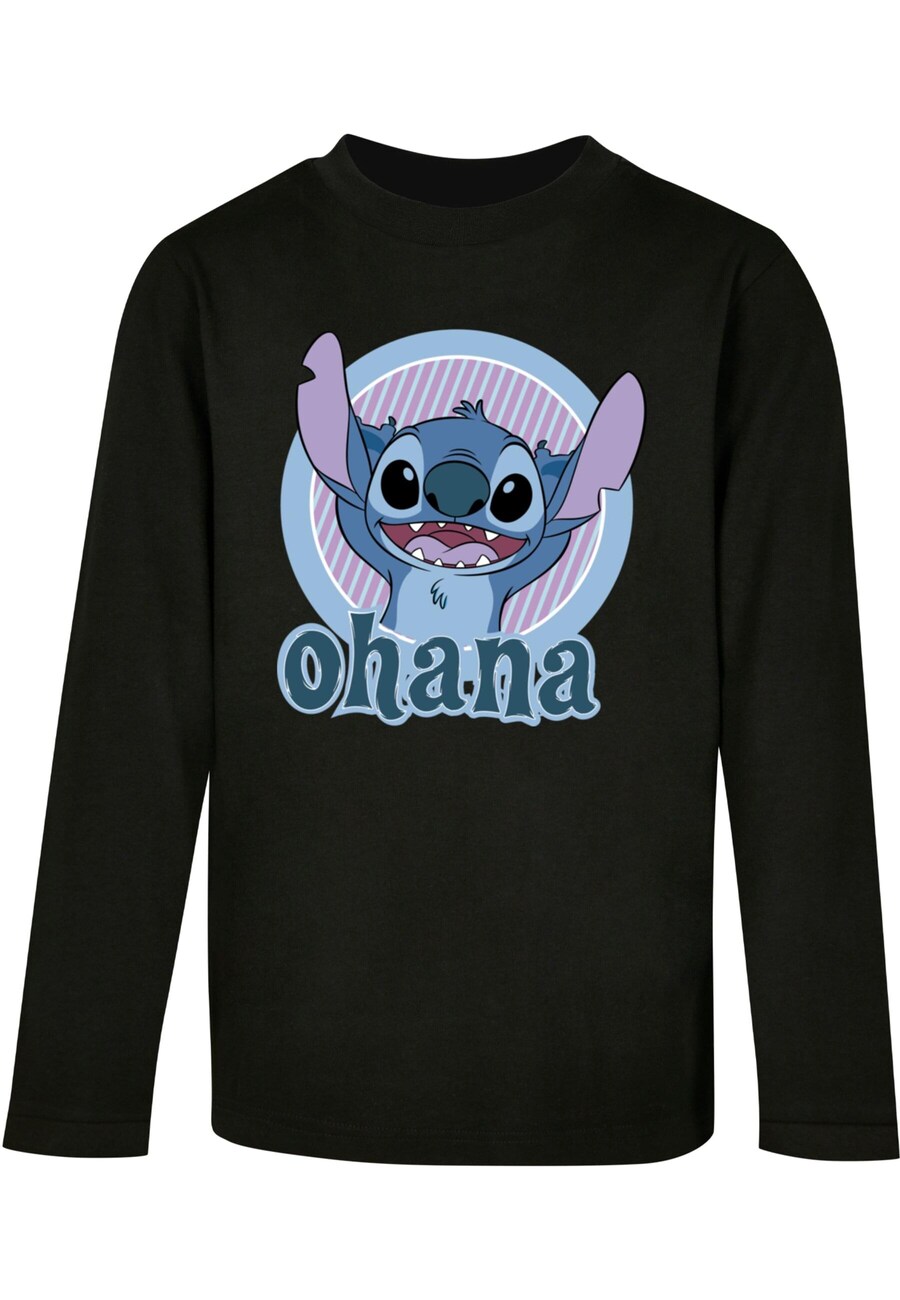 

Лонгслив ABSOLUTE CULT Shirt Lilo And Stitch - Ohana, черный