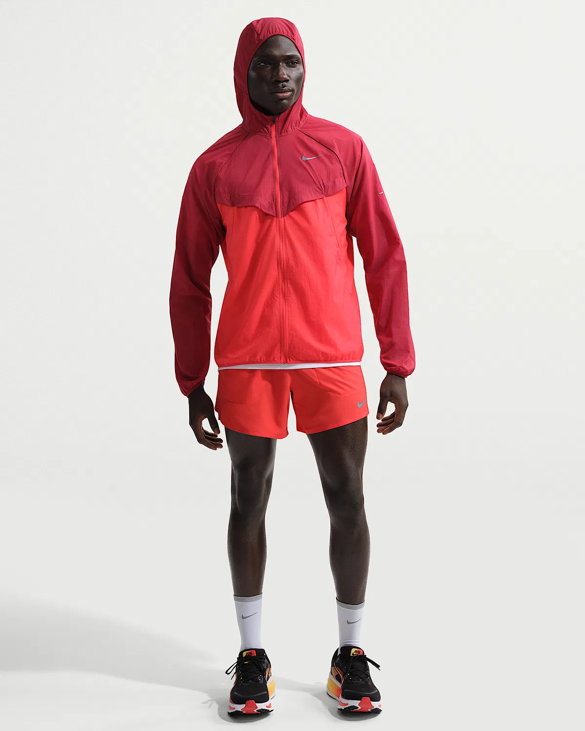 Мужская ветровка Nike Stride Repel UV для бега, Team Crimson/Light Crimson — фото 4