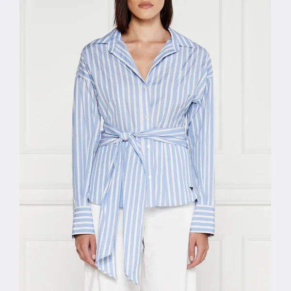 

Рубашка стандартного кроя Max Mara, синий